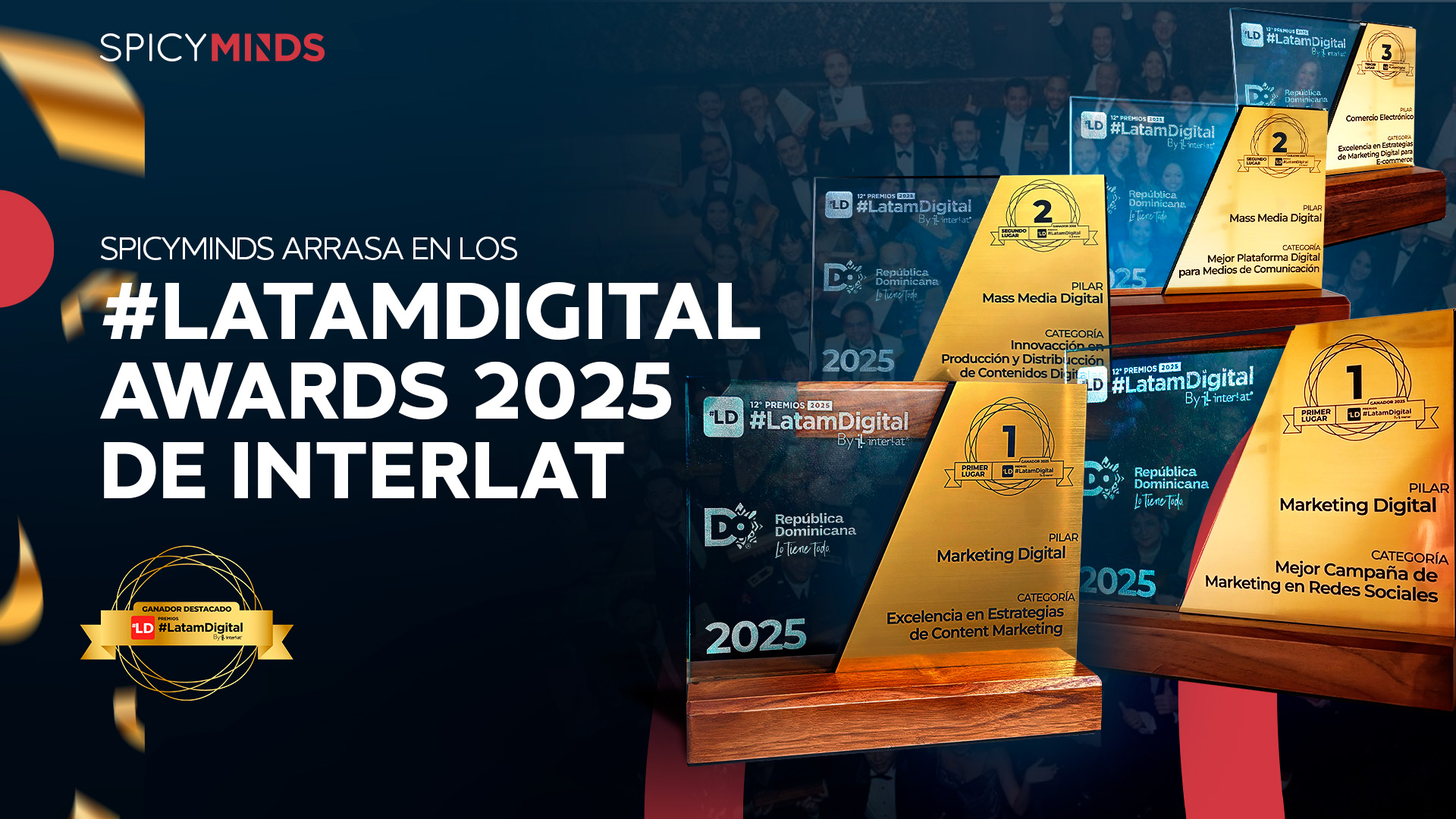 SpicyMinds agencia ganadora LatamDigital Awards 2025
