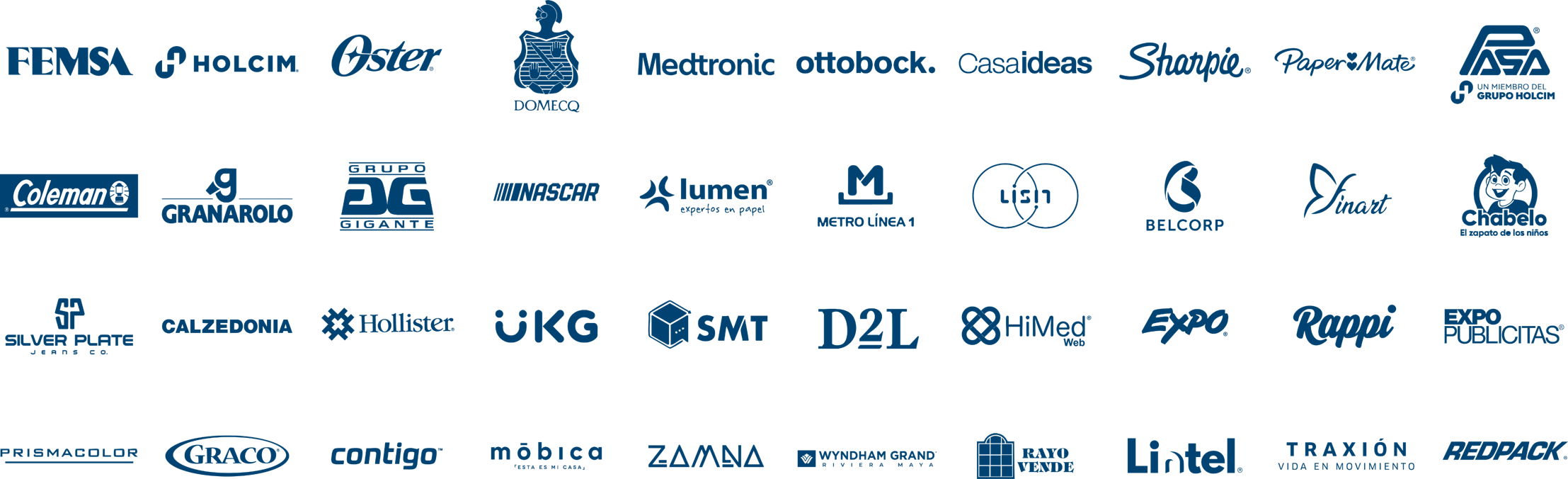 Clientes SpicyMinds: FEMSA, Holcim, Oster, Medtronic, NASCAR México, Citibanamex, Rappi y más